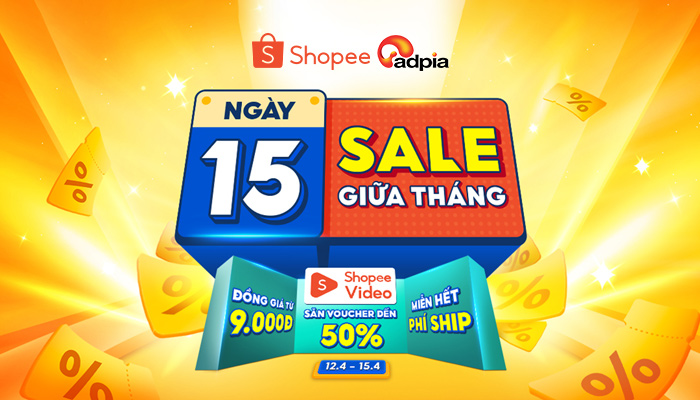 [SHOPEE] 15.4 Siêu sale - Voucher đến 50%