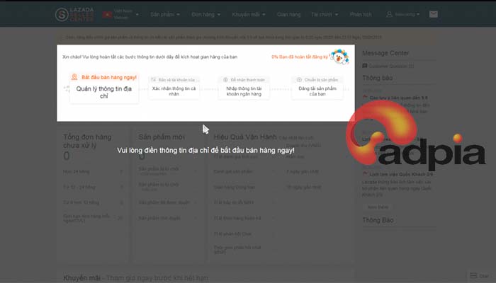Bước 3: cách đăng ký bán hàng trên lazada