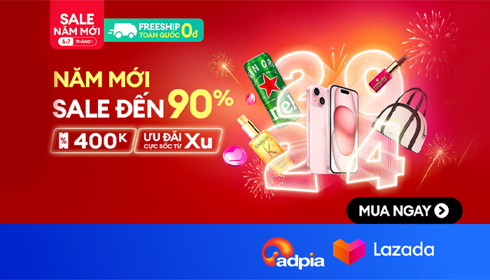 [LAZADA] Năn mới sale đến 90%