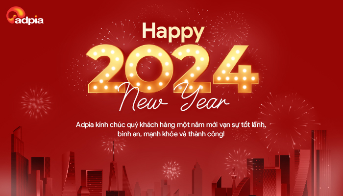 Chúc mừng năm mới - Happy New Year 2024