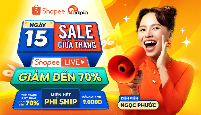 [SHOPEE] Ngày 15.12 sale giữa tháng - Giảm đến 70%