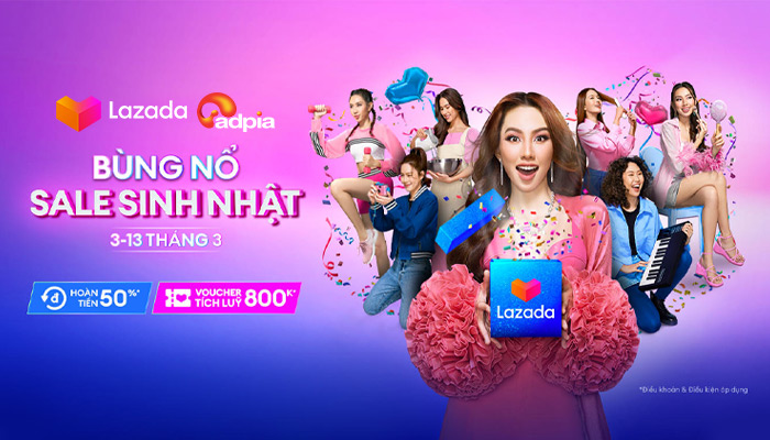 [LAZADA] Bùng nổ sale sinh nhật