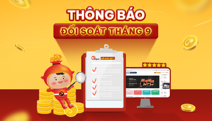 Thông báo đối soát hoa hồng tháng 9