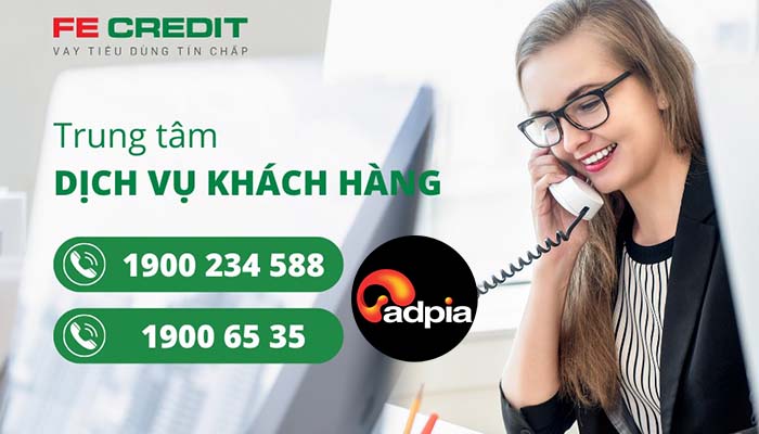 Số tổng đ&agrave;i hỗ trợ vay tiền mặt FE Credit