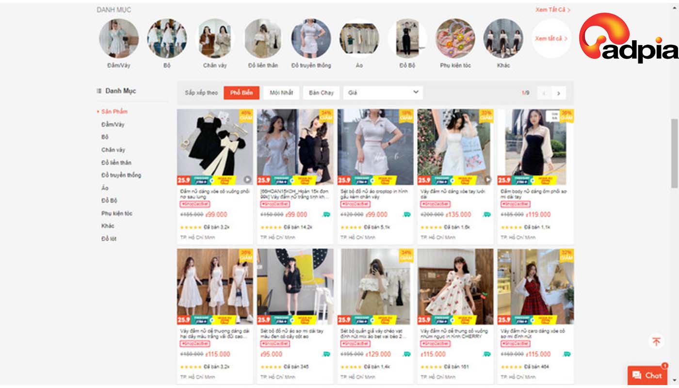 Top những shop bán quần áo đẹp trên shopee