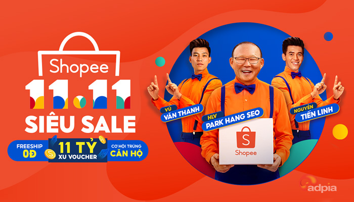 [SHOPEE] 11.11 SIÊU SALE - 11 TỶ XU VOUCHER CÙNG CƠ HỘI TRÚNG CĂN HỘ