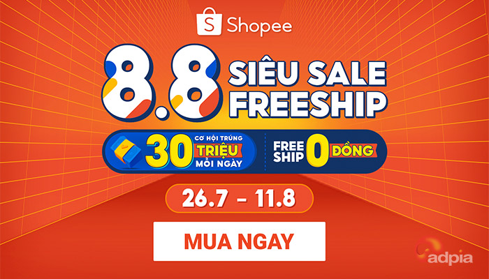 [SHOPEE] HOÀN XU CỰC ĐÃ, SĂN NGAY MÃ | SIÊU SALE FREESHIP 8.8
