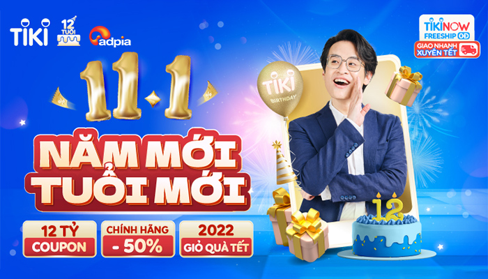 [TIKI] SIÊU SALE TẾT & TIKI BIRTHDAY 12 TUỔI || CAMPAIGN 2022
