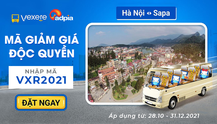 [VEXERE] MÃ GIẢM GIÁ ĐỘC QUYỀN CUNG ĐƯỜNG HÀ NỘI - SAPA, LÀO CAI