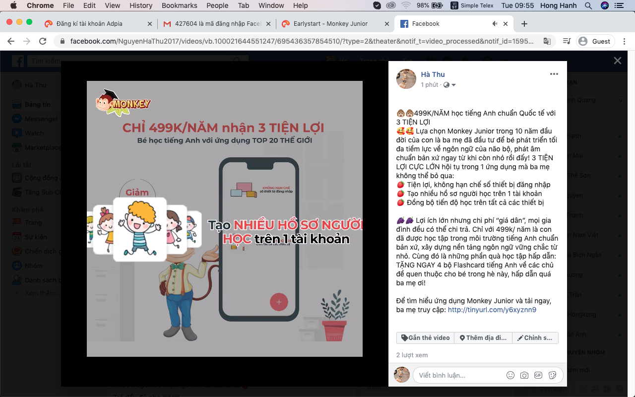Kiếm tiền online trên nền tảng affiliate marketing