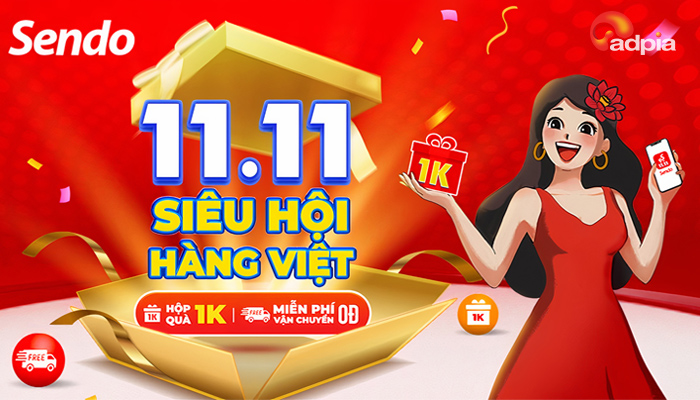 [SENDO] DEAL XÔM TỤ, NGẬP TRÀN SẢN PHẨM TẠI SIÊU HỘI HÀNG VIỆT 11.11