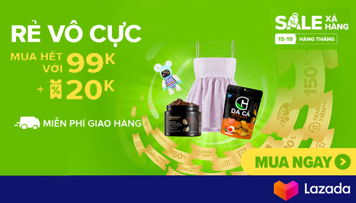 [LAZADA] CẬP NHẬT TOP LIST HOT SIÊU SALE XẢ HÀNG - VOUCHER XẢ LÁNG