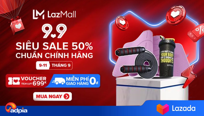 [LAZADA] TẬP LUYỆN THỂ THAO VỚI TOPBODY MÙA SIÊU SALE CHÍNH HÃNG 9.9