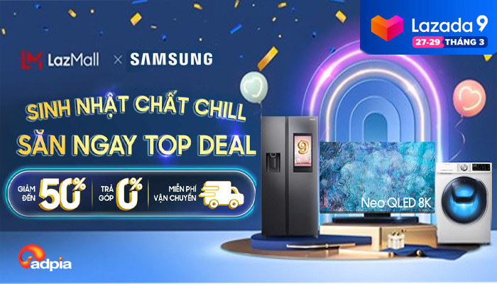 [LAZADA] SĂN NGAY TOP DEAL SAMSUNG - GIẢM ĐẾN 50%