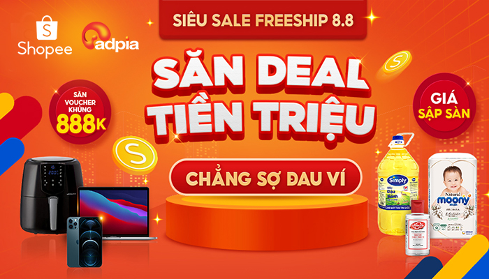[SHOPEE] SĂN DEAL TIỀN TRIỆU, CHẲNG SỢ ĐAU VÍ 8.8 | SIÊU SALE FREESHIP