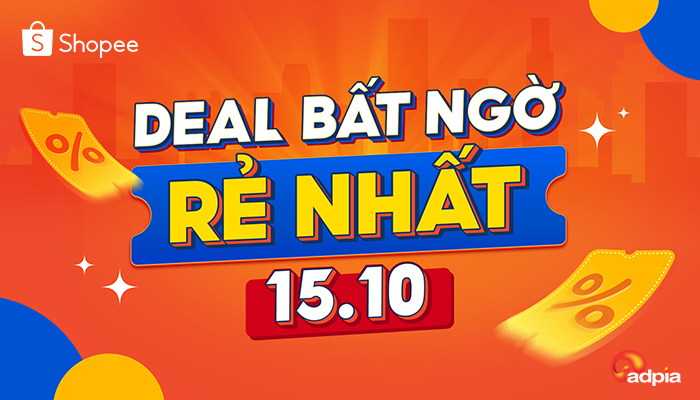 [SHOPEE] 15.10 SALE GIỮA THÁNG - VOUCHER TIẾP SỨC GIỮA NGÀY