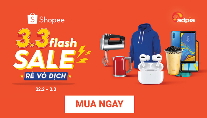 [SHOPEE] THÔNG TIN CHƯƠNG TRÌNH "03.03 FLASH SALE RẺ VÔ ĐỊCH"
