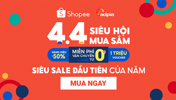 [SHOPEE] KHỞI ĐỘNG CHƯƠNG TRÌNH "SIÊU HỘI MUA SẮM 04/04"