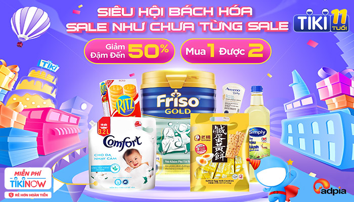 [TIKI] SINH NHẬT 11 TUỔI - DEAL HOT 17/3 TRÌNH LÀNG