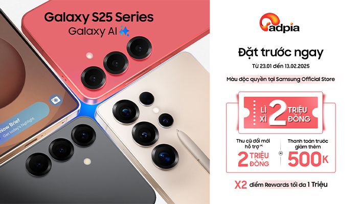[SAMSUNG] Đặt trước Galaxy S25 Ultra nhận kèm ưu đãi lên đời siêu hấp dẫn