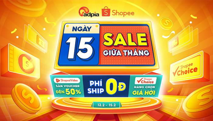 [SHOPEE] Ngày 15 sale giữa tháng