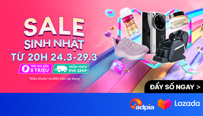 [LAZADA] Sinh nhật sale bùng nổ