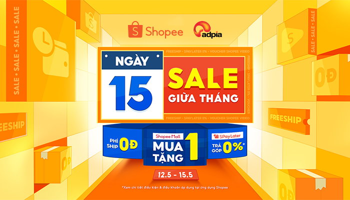[SHOPEE] Ngày 15.5 sale giữa tháng