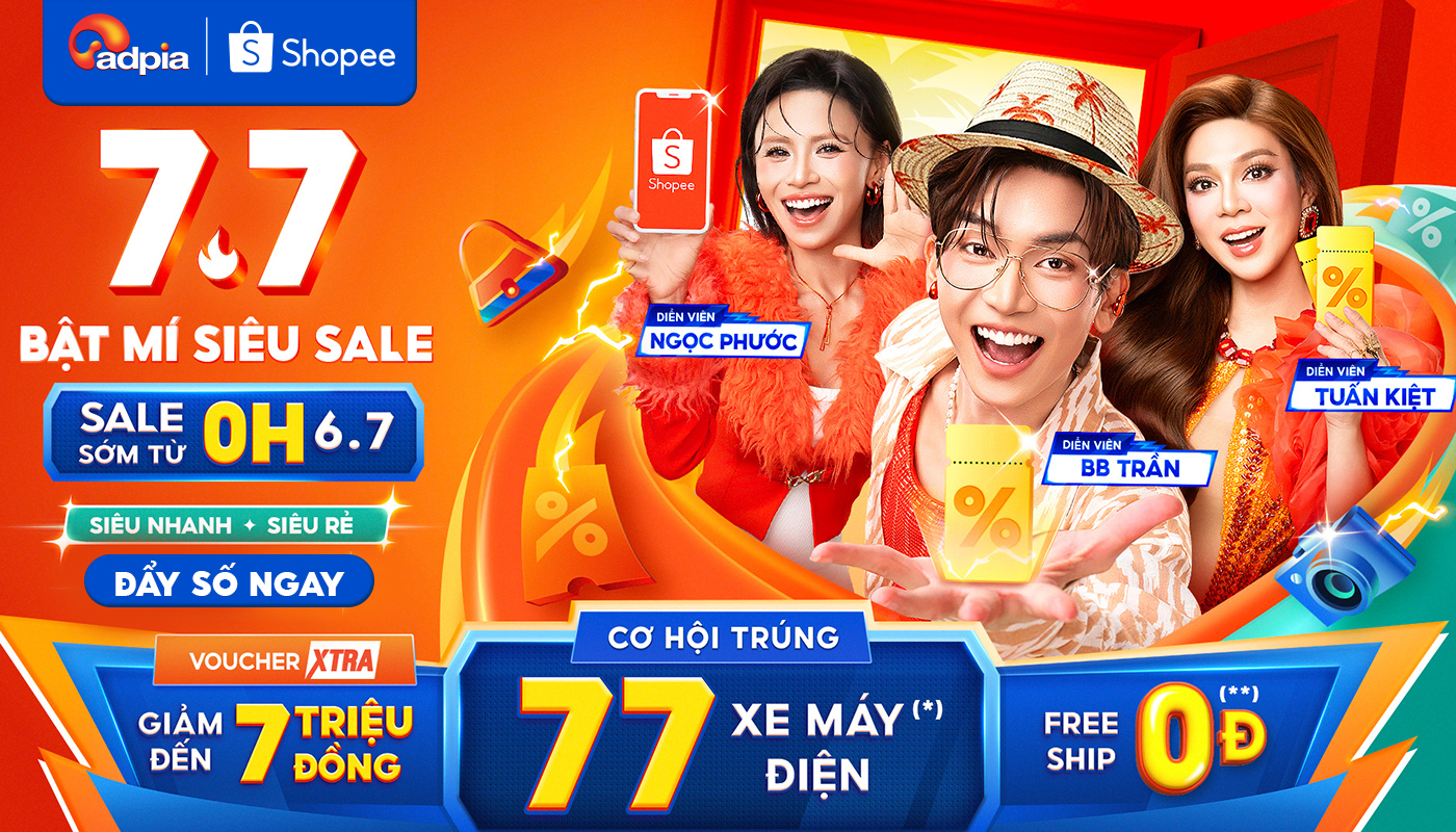 [SHOPEE]  7.7 Siêu Sale đón hè