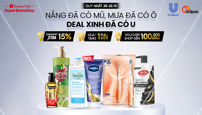 [UNLEVER x Shopee] Nắng đã có mũ , mưa đã có ô - Deal xinh đã có U