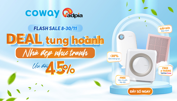 [COWAY] Deal tung hoành - Nhà đẹp như tranh