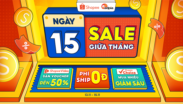 [SHOPEE] Ngày 15.11 sale giữa tháng