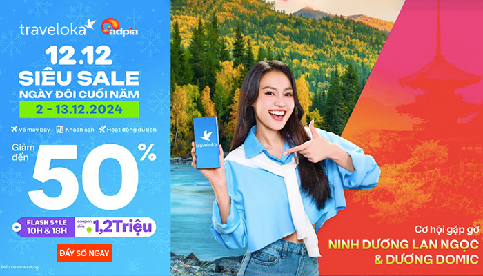 [TRAVELOKA] 12.12 Siêu sale - Ngày đôi cuối năm