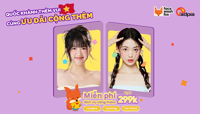 [FACEWASHFOX] Quốc Khánh thêm vui cùng ưu đãi cộng thêm