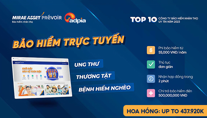 [CHIẾN DỊCH MỚI] Khởi sóng chiến dịch tiếp thị liên kết Bảo hiểm nhân thọ Mirae Asset Prévoir