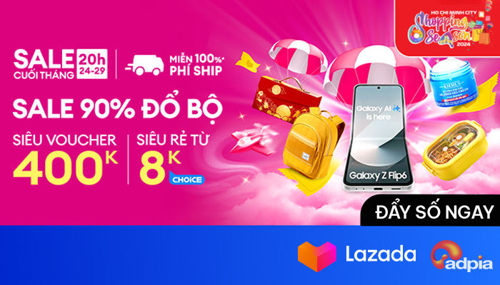 [LAZADA] Sale cuối tháng - Sale 90% đổ bộ