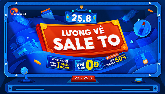 [SHOPEE] 25.08 Lương về sale to