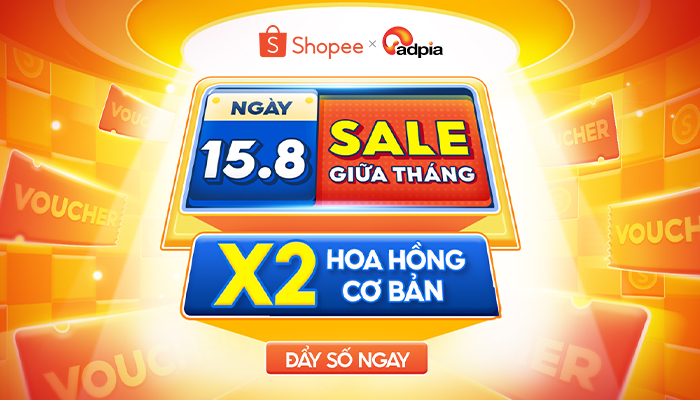 [SHOPEE] Sale giữa tháng - X2 Hoa hồng cơ bản