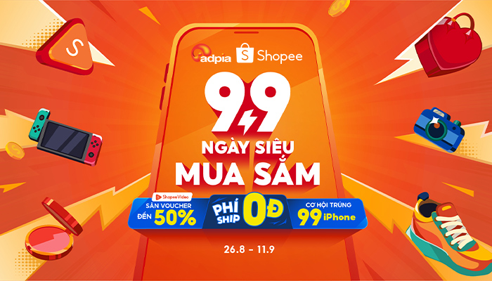 [SHOPEE] 9.9 Ngày siêu mua sắm - Săn siêu sale, xem siêu sao