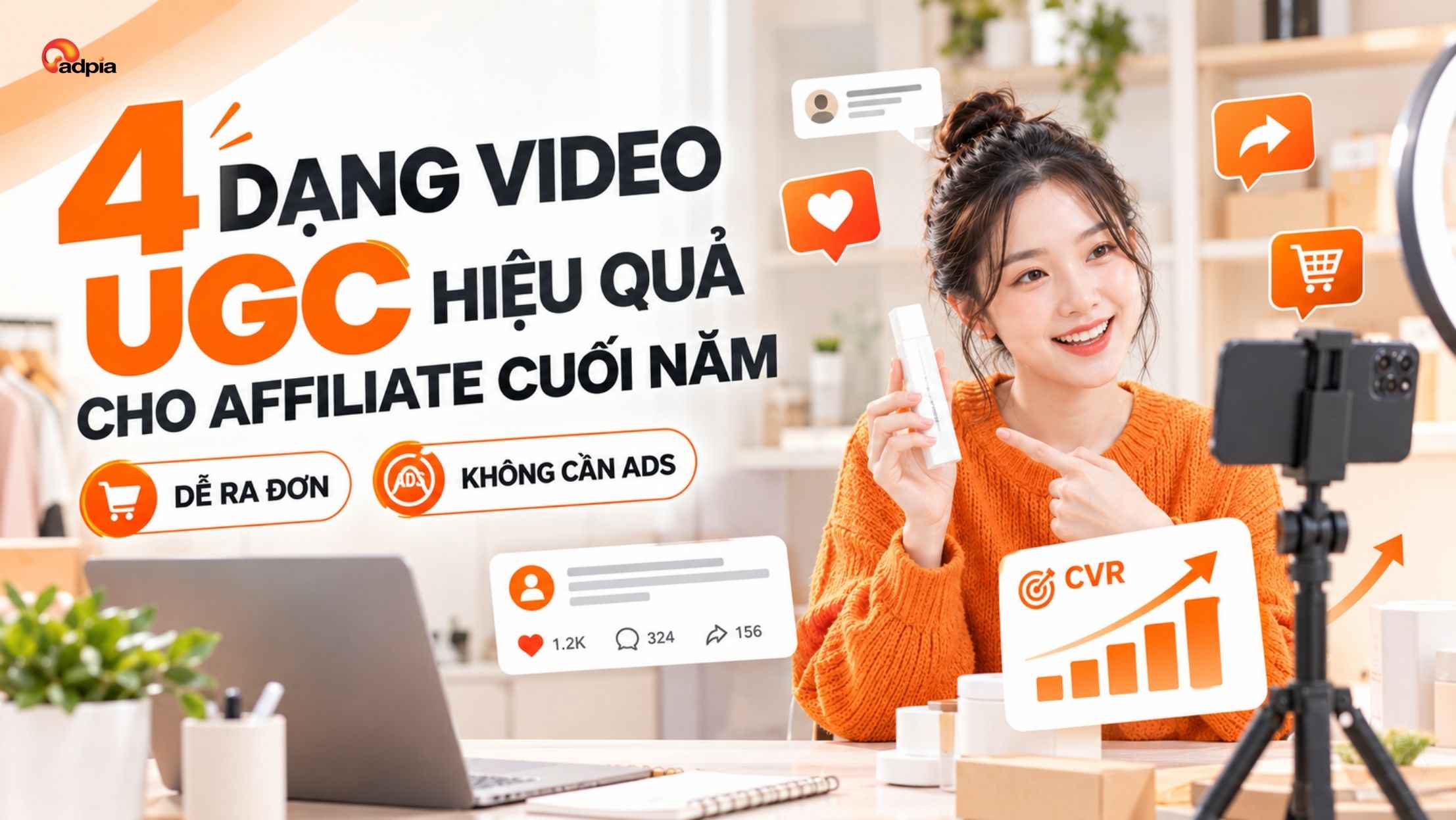 4 dạng video UGC hiệu quả cho affiliate cuối năm | Đẩy số dễ, chuyển đổi cao, không cần chạy ads