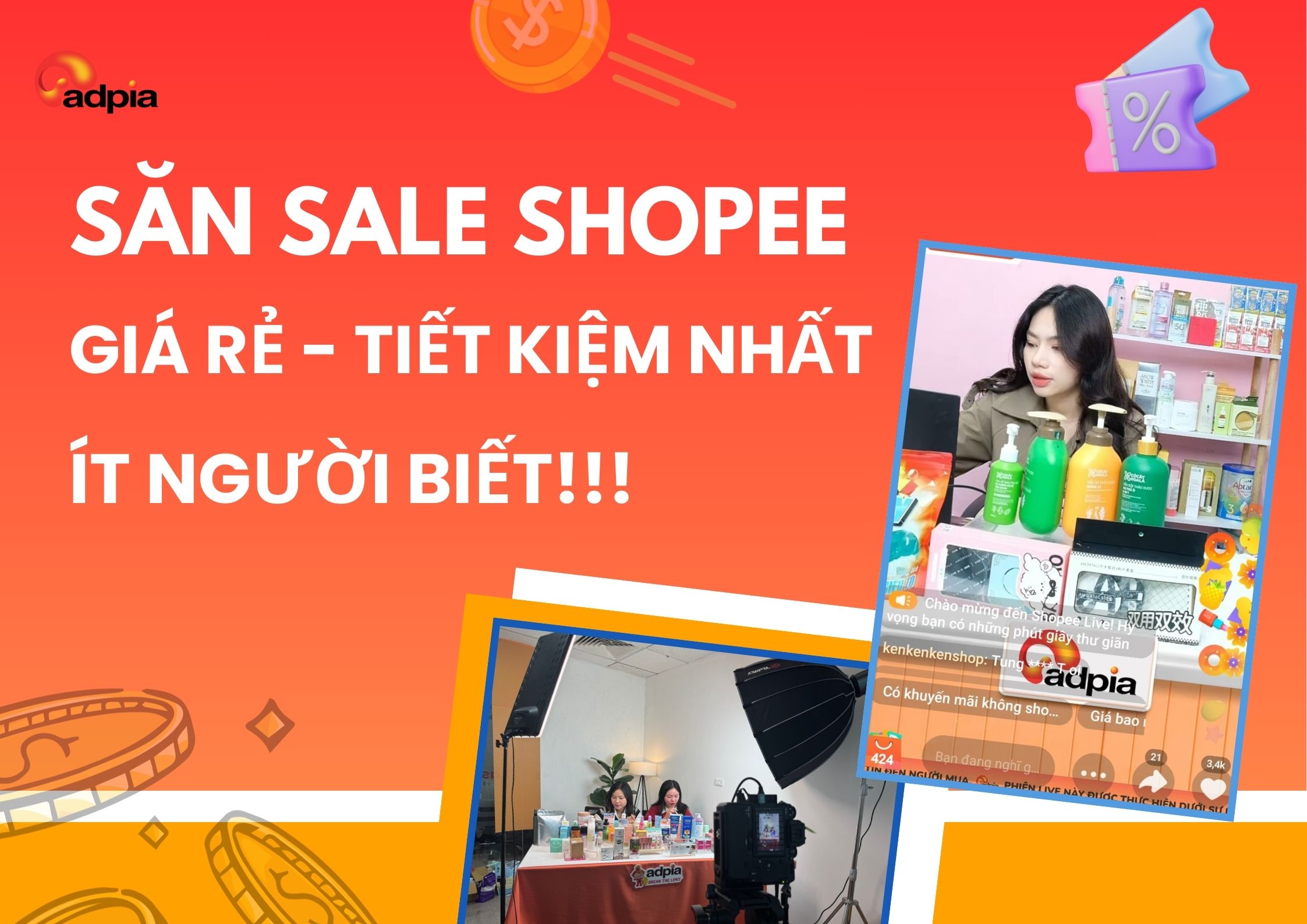 Mẹo săn sale Shopee giá rẻ tiết kiệm nhất với voucher Shopee Live ít người biết