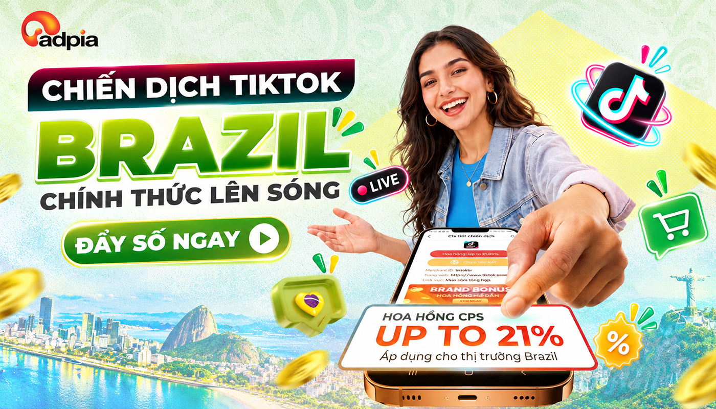 CHIẾN DỊCH TIKTOK BRAZIL CHÍNH THỨC KHỞI SÓNG VỚI HOA HỒNG UPTO 21%