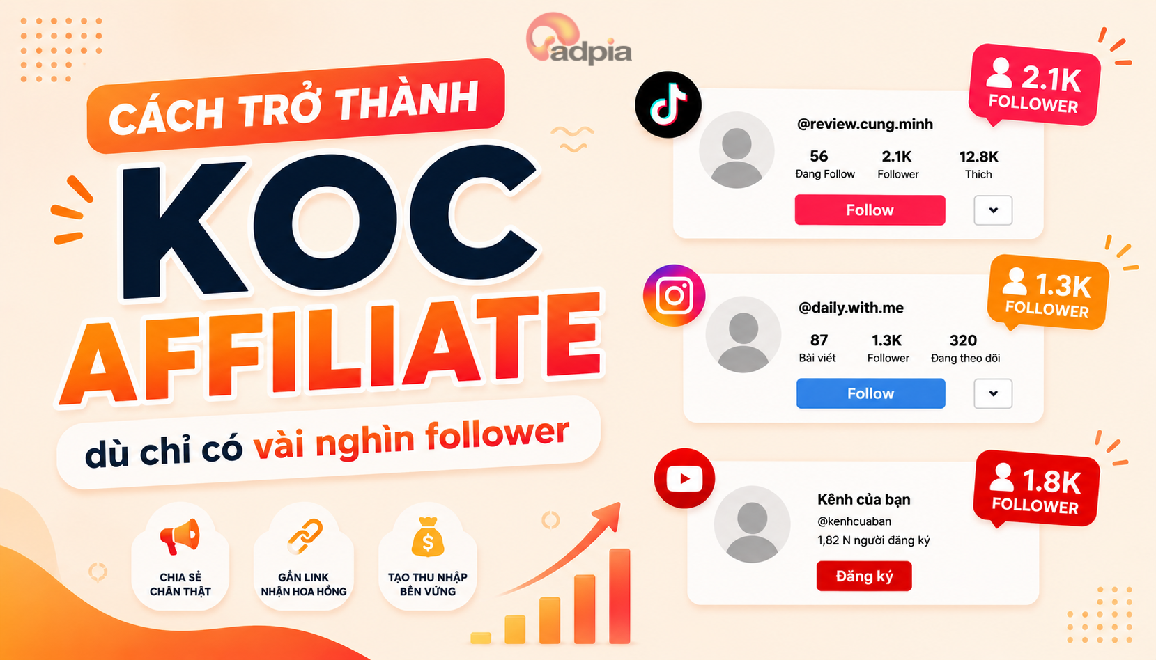 Cách trở thành KOC Affiliate dù chỉ có vài nghìn follower