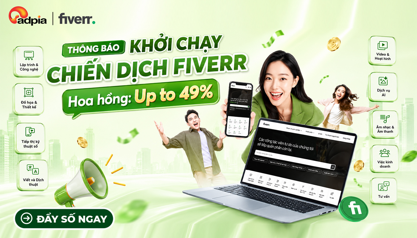 [FIVERR] THÔNG BÁO KHỞI SÓNG CHIẾN DỊCH FIVERR- KẾT NỐI VIỆC LÀM CHO FREELANCER